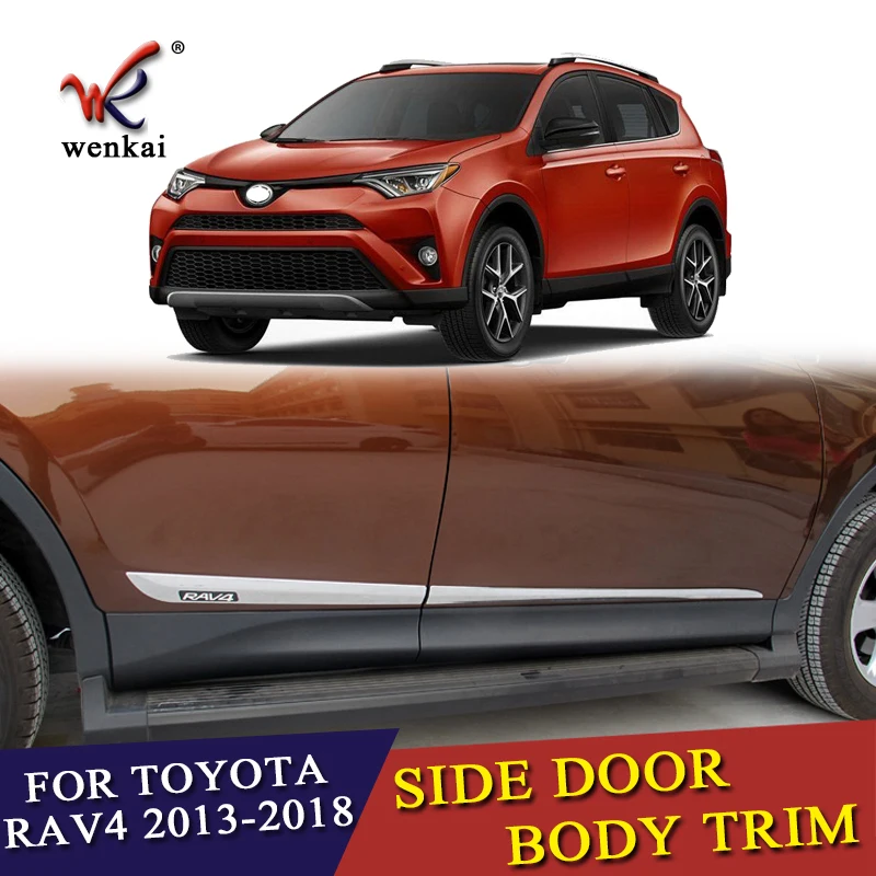 ABS Chrome Accessories Side Door Body Molding Cover Trim 4Pcs For Toyota rav4 2014 2015 2016 2017 2018
ABS Chrome Accessories Side Door Body Molding Cover Trim 4Pcs For Toyota rav4 2014 2015 2016 2017 2018