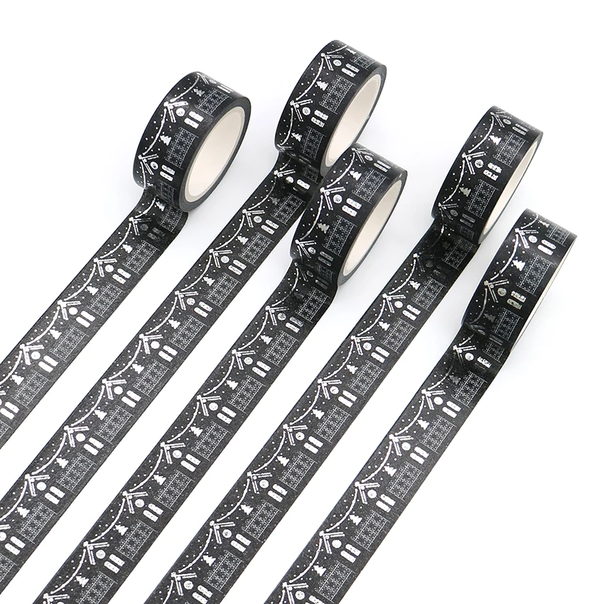 1 PCS Silver Foil Washi Tape Japanese Stationery Kawaii Scrapbooking Tools Masking Tape Adhesive Decorative 5m*15mm
1 PCS Silver Foil Washi Tape Japanese Stationery Kawaii Scrapbooking Tools Masking Tape Adhesive Decorative 5m*15mm