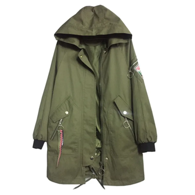 New Spring And Autumn Windbreaker Casual Big Size Appliques Women's Overcoats Loose Large Size Female OuterwearL-4XL J73
New Spring And Autumn Windbreaker Casual Big Size Appliques Women's Overcoats Loose Large Size Female OuterwearL-4XL J73