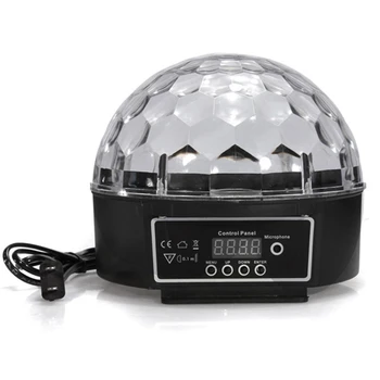 9 Colors RGB Crystal Magic Ball Led Stage Lamp 7 Sound Control Modes DMX512 27W Stage Lighting Disco Laser Light Party Light LCD
9 Colors RGB Crystal Magic Ball Led Stage Lamp 7 Sound Control Modes DMX512 27W Stage Lighting Disco Laser Light Party Light LCD