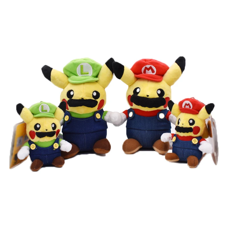 mario pikachu plush