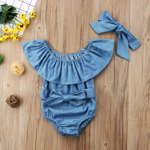 Baby Clothing Infant Kid Toddler Baby Girl Front Bowknot Romper Jumpsuit Headband Outfits Set
Baby Clothing Infant Kid Toddler Baby Girl Front Bowknot Romper Jumpsuit Headband Outfits Set