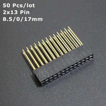 Hellotronics 50Pcs/Lot Stacking Header for Raspberry Pi - 2x13 Extra Tall Stackable Header For Pi A/B 0.4U gold plated
Hellotronics 50Pcs/Lot Stacking Header for Raspberry Pi - 2x13 Extra Tall Stackable Header For Pi A/B 0.4U gold plated