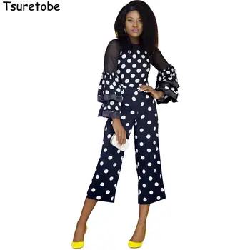 Tsuretobe Womens Dots Print Jumpsuit Ruffle Sleeve Fashion Beach Jumpsuit Women Rompers Lady Boho Wide Leg Jumpsuits Vestidos
Tsuretobe Womens Dots Print Jumpsuit Ruffle Sleeve Fashion Beach Jumpsuit Women Rompers Lady Boho Wide Leg Jumpsuits Vestidos