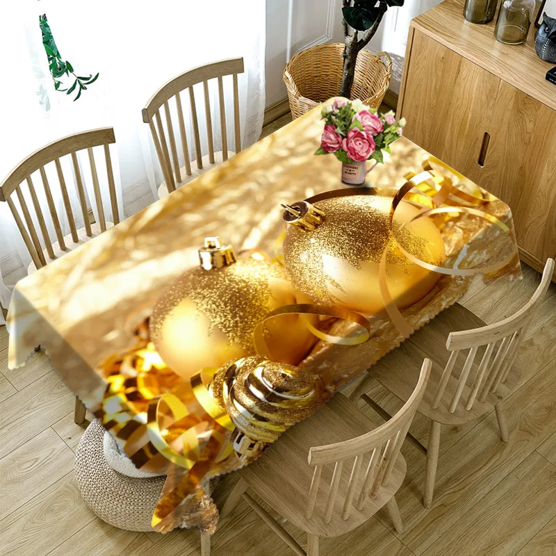 3D Tablecloth Christmas Gold Round Ball Cloth Thicken Rectangular and Round Table Cloth for Bedside Cupboard Wedding
3D Tablecloth Christmas Gold Round Ball Cloth Thicken Rectangular and Round Table Cloth for Bedside Cupboard Wedding