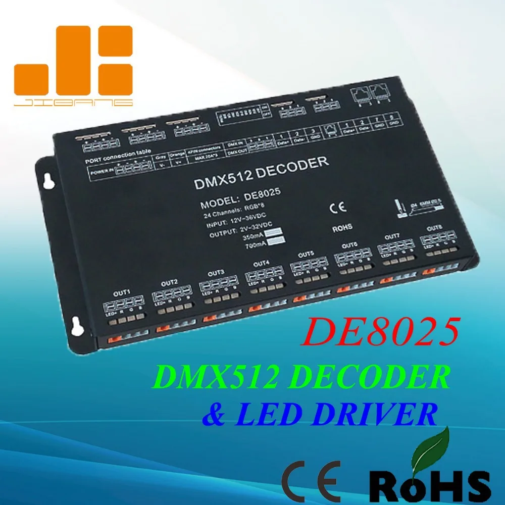 Free Shipping 24 Channels DMX512 LED Decoder Constant Current 350mA LED Driver RGB LED Controller DE8025
Free Shipping 24 Channels DMX512 LED Decoder Constant Current 350mA LED Driver RGB LED Controller DE8025
