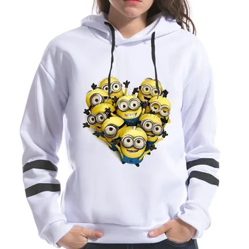 2018 Spring Female Long Sleeve Harajuku Korean Style Hooded Fashion Minions Print Women Hoodies Sweatshirts
2018 Spring Female Long Sleeve Harajuku Korean Style Hooded Fashion Minions Print Women Hoodies Sweatshirts