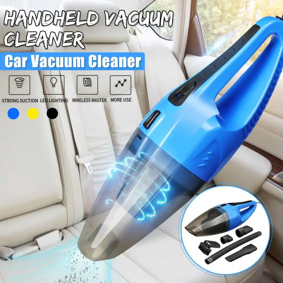 Strong Power Car Vacuum Cleaner DC 12 Volt 120W Wet/Dry Auto Portable Vacuums Cleaner Handheld Portable Auto Cleaning Tools
Strong Power Car Vacuum Cleaner DC 12 Volt 120W Wet/Dry Auto Portable Vacuums Cleaner Handheld Portable Auto Cleaning Tools