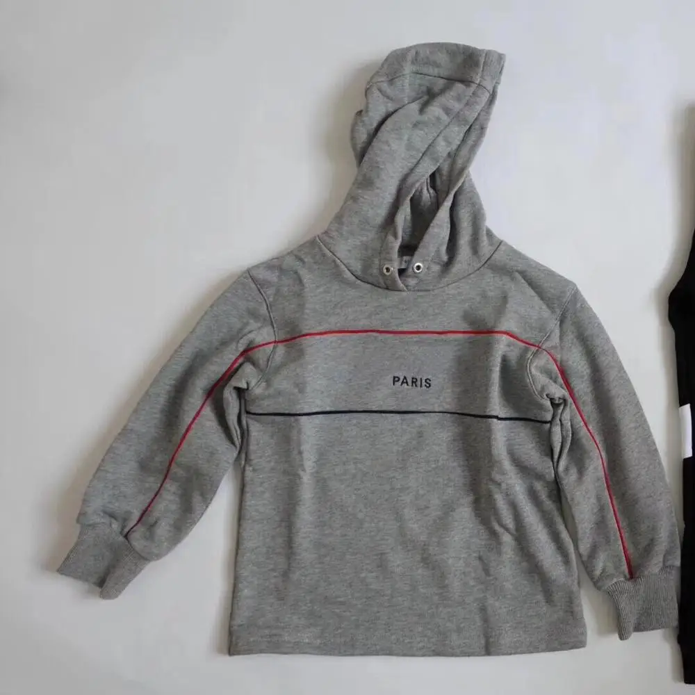 High-End Customized Kids Letters Sweatshirts 100% Cotton High Fashion Girls and Boys Hoodies Grey Long Sleeve Shirts
High-End Customized Kids Letters Sweatshirts 100% Cotton High Fashion Girls and Boys Hoodies Grey Long Sleeve Shirts