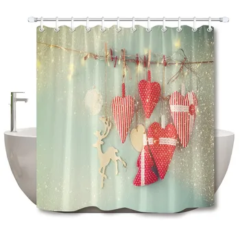 LB Retro Christmas Image of Fabric Red Hearts And Tree Bathroom Shower Curtain Wooden Reindeer Garland Light For Bathtub Decor
LB Retro Christmas Image of Fabric Red Hearts And Tree Bathroom Shower Curtain Wooden Reindeer Garland Light For Bathtub Decor