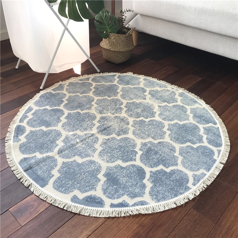 New Fashion Delicate Round Carpets For Living Room Bedroom Kitchen Rug 100X100cm Simple Cotton Home Floor Hot Sale Mat for Kids
New Fashion Delicate Round Carpets For Living Room Bedroom Kitchen Rug 100X100cm Simple Cotton Home Floor Hot Sale Mat for Kids