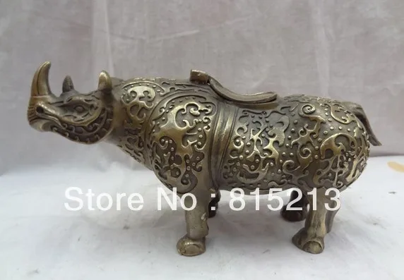 bi00309 11" China Bronze Animals Bull Ox Sculpture Chinese JiXiang Rhinoceros Statue
bi00309 11" China Bronze Animals Bull Ox Sculpture Chinese JiXiang Rhinoceros Statue