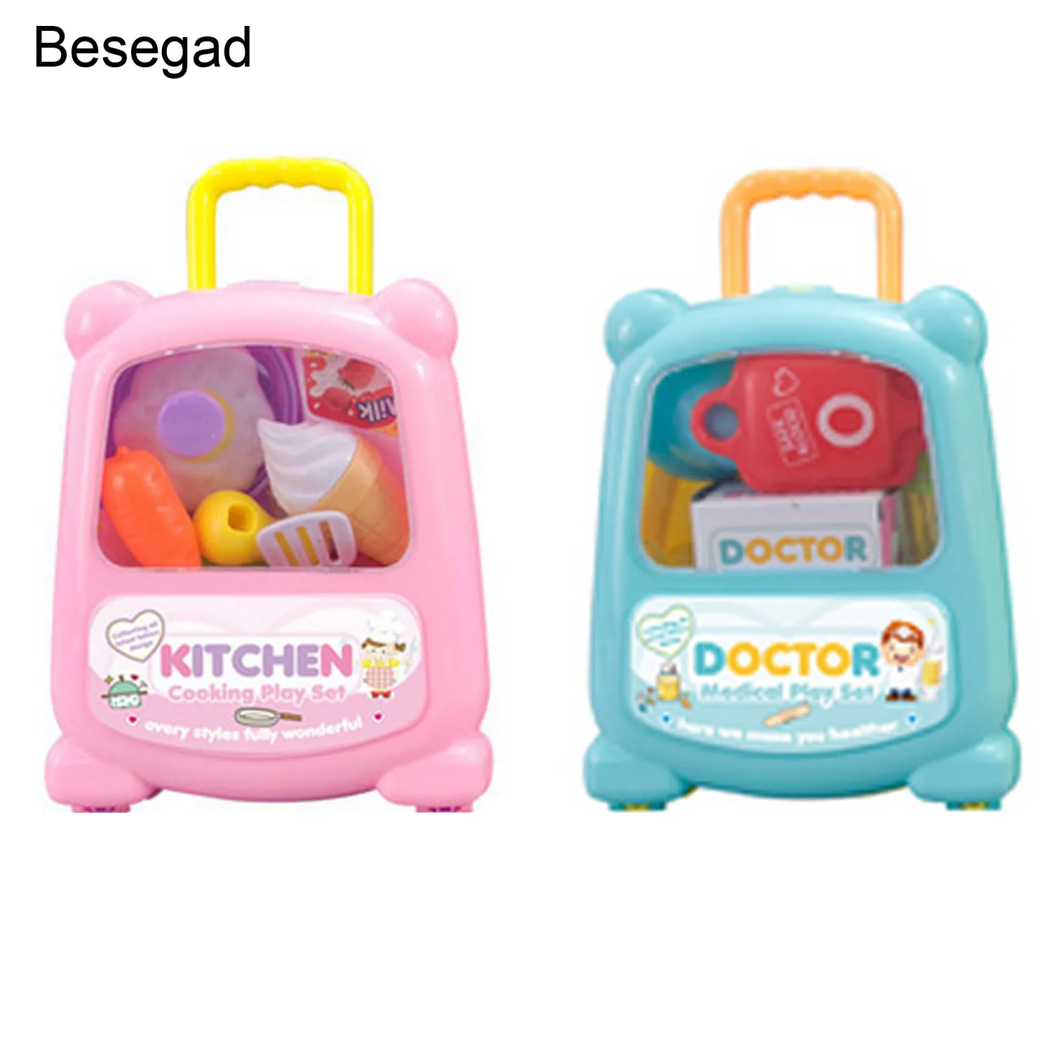 Besegad DIY Funny Cute Portable Suitcase Toys Medicine Kitchen Cutting Suitcase Pretend Play Toy Kids Role Play Toy Pretend Toys
Besegad DIY Funny Cute Portable Suitcase Toys Medicine Kitchen Cutting Suitcase Pretend Play Toy Kids Role Play Toy Pretend Toys
