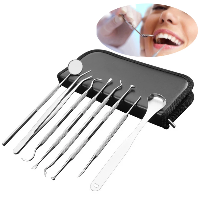 8pcs/set Professional Stainless Steel Dental Tool Kit Teeth Clean Hygiene Hook Teeth Clean Hygiene Oral Care tools
8pcs/set Professional Stainless Steel Dental Tool Kit Teeth Clean Hygiene Hook Teeth Clean Hygiene Oral Care tools