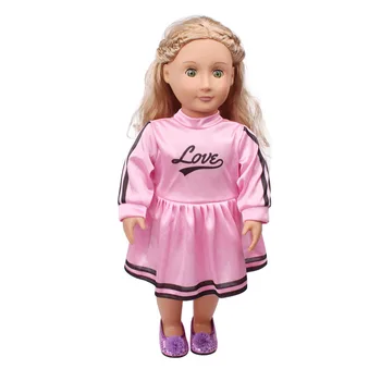 Doll clothes Pink dress sportswear toy accessories fit 18 inch Girl doll and 43 cm baby dolls c549
Doll clothes Pink dress sportswear toy accessories fit 18 inch Girl doll and 43 cm baby dolls c549