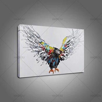 Hand-painted Modern Flying eagle Oil Painting on Canvas Abstract Animal Oil Painting wall art picture wall decor for living room
Hand-painted Modern Flying eagle Oil Painting on Canvas Abstract Animal Oil Painting wall art picture wall decor for living room