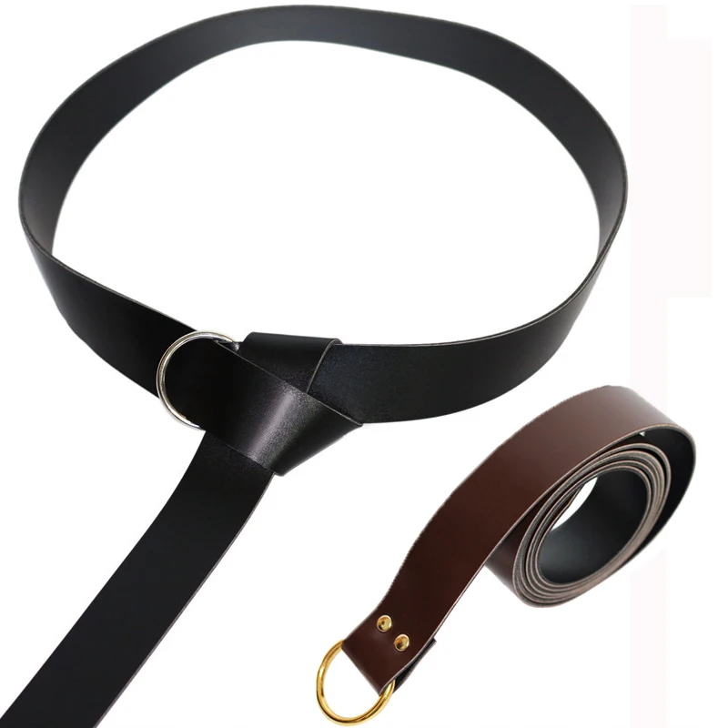 Cheap Medieval Ring Belt Slender Bridle PU Leather Belt for Sword, Pirate, Scottish, Steampunk Knight Cosplay Use 2 Colors 185cm
Cheap Medieval Ring Belt Slender Bridle PU Leather Belt for Sword, Pirate, Scottish, Steampunk Knight Cosplay Use 2 Colors 185cm