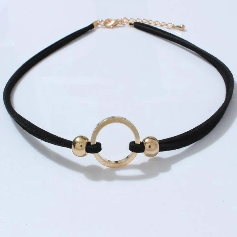 Sexy Round Circle Clavicle Chokers Black Velvet Cowboy Accessories Jewelry Zinc Alloy Short Black Choker Torques Female Jewelry
Sexy Round Circle Clavicle Chokers Black Velvet Cowboy Accessories Jewelry Zinc Alloy Short Black Choker Torques Female Jewelry