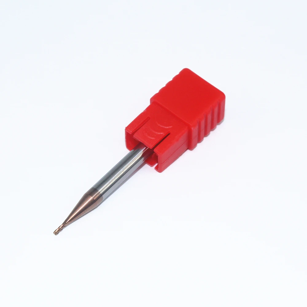 Фото 1PC D1X50L 4 Flute HRC60 diameter 1mm tungsten Carbide milling machine Standard Length Square Flatted CNC Milling Cutter | Инструменты