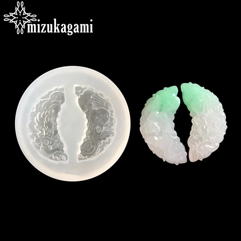 UV Resin Jewelry Liquid Silicone Mold Chinese Traditional Culture Dragon&Phoenix Pendant Resin Molds For DIY Jewelry Accessories
UV Resin Jewelry Liquid Silicone Mold Chinese Traditional Culture Dragon&Phoenix Pendant Resin Molds For DIY Jewelry Accessories