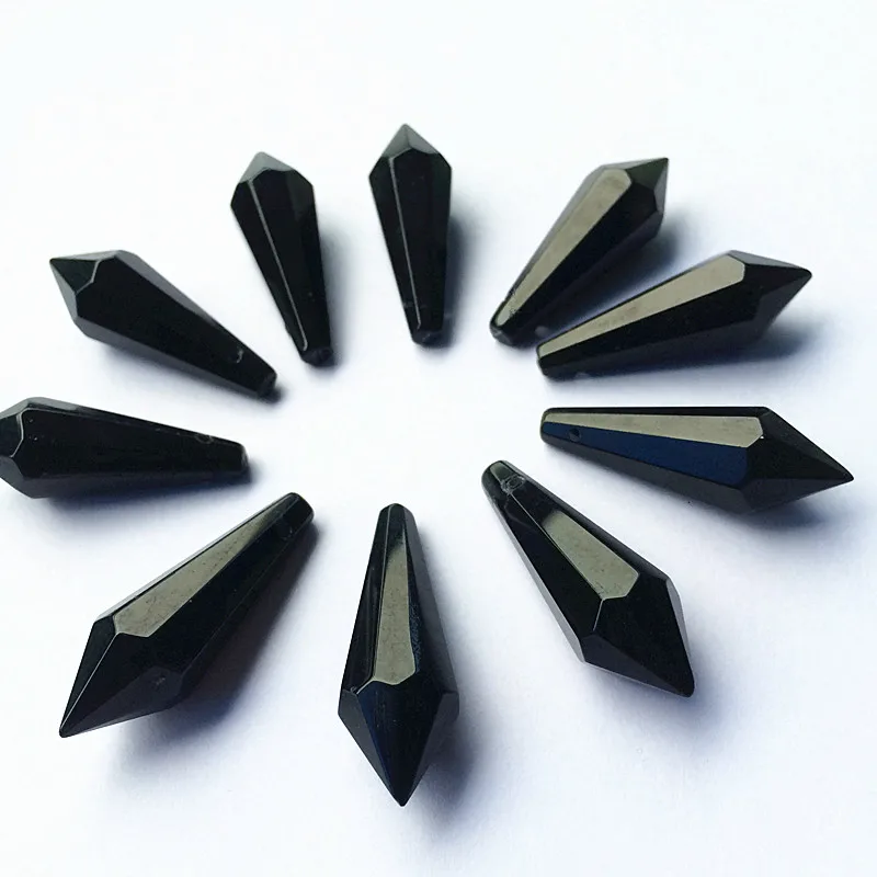 20pcs/lot 36mm Black Glass Crystal icicle Hanging Pendants for chandelier parts lighting suncatcher prisms decoration+Free rings
20pcs/lot 36mm Black Glass Crystal icicle Hanging Pendants for chandelier parts lighting suncatcher prisms decoration+Free rings
