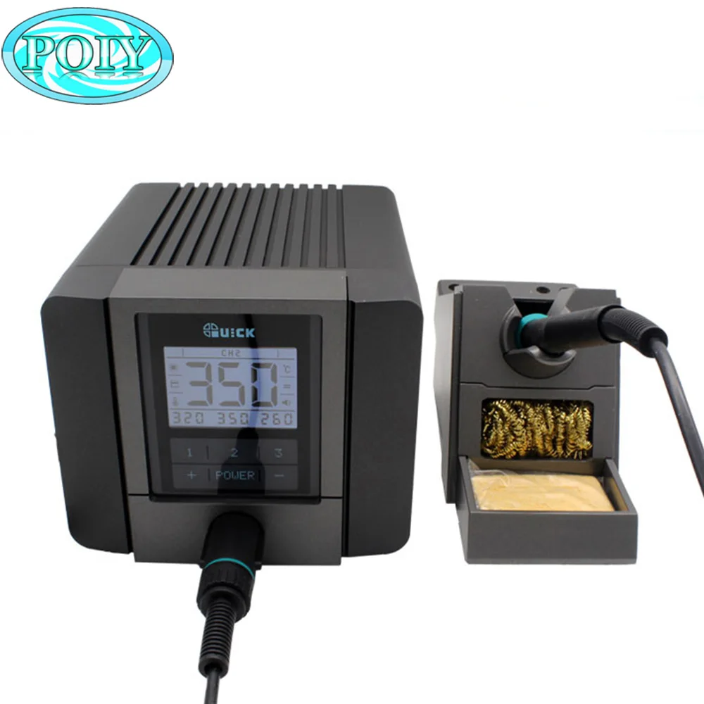QUICK TS1200A intelligent touch lead-free Adjustable thermostat soldering station anti-static Sleep Function Soldering Iron
QUICK TS1200A intelligent touch lead-free Adjustable thermostat soldering station anti-static Sleep Function Soldering Iron