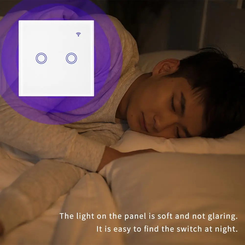 New Modern Wifi Light Switch Wall Installation Voice Control Compatible with Alexa Google Assistant DOM668
New Modern Wifi Light Switch Wall Installation Voice Control Compatible with Alexa Google Assistant DOM668