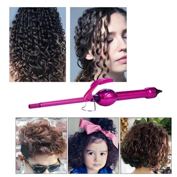 Ultra-Thin Professional Hair Curler Tourmaline Ceramic Curling Iron 9mm with Temperature Adjusted for Hair Styling 45 
Ultra-Thin Professional Hair Curler Tourmaline Ceramic Curling Iron 9mm with Temperature Adjusted for Hair Styling 45