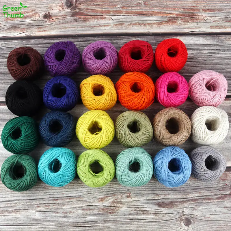 1Roll 50m 2mm Dia Natural Jute Rope Handmade DIY Craft Cord Decorative Rope Colorful Yellow Green Blue Purple Home Decorations
1Roll 50m 2mm Dia Natural Jute Rope Handmade DIY Craft Cord Decorative Rope Colorful Yellow Green Blue Purple Home Decorations
