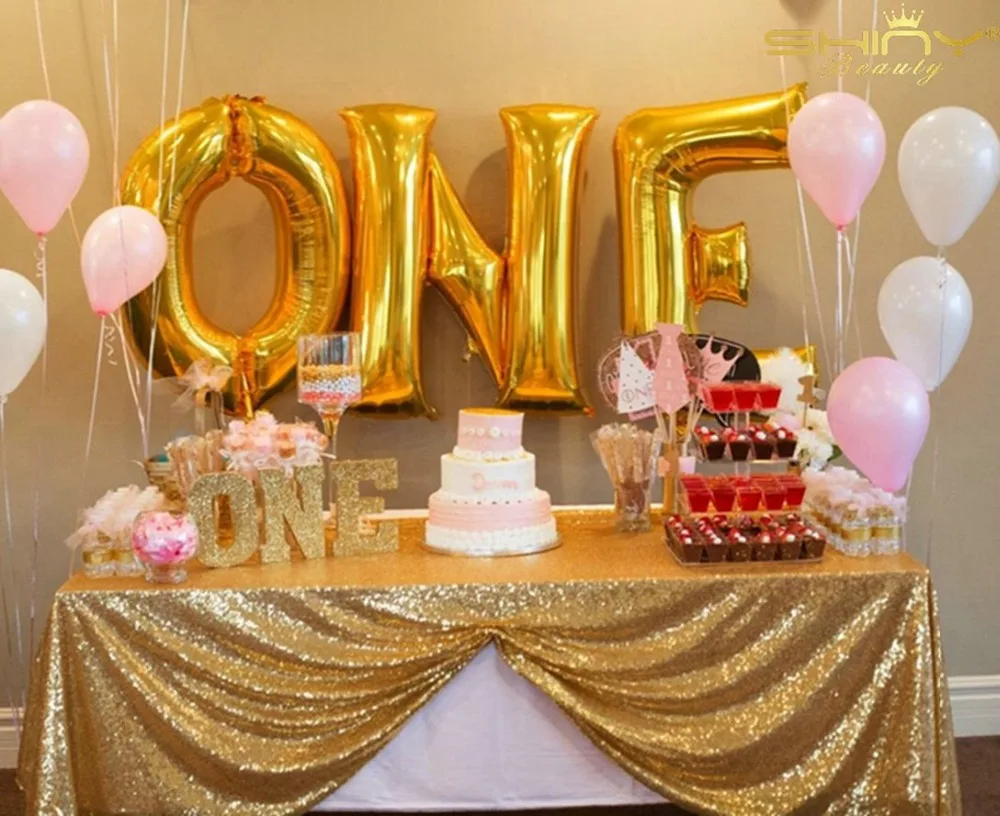90x156-Inch Sequin Gold Table Cloth Gold Sequin Rectangular Tablecloth Table Linens-v
90x156-Inch Sequin Gold Table Cloth Gold Sequin Rectangular Tablecloth Table Linens-v