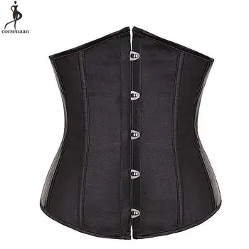 Black Corset Underbust Corsets Satin Waist Slimming Cincher Korset Fish Boned Women Plus Size 6XL Bustier With G-string Sexy Hot
Black Corset Underbust Corsets Satin Waist Slimming Cincher Korset Fish Boned Women Plus Size 6XL Bustier With G-string Sexy Hot