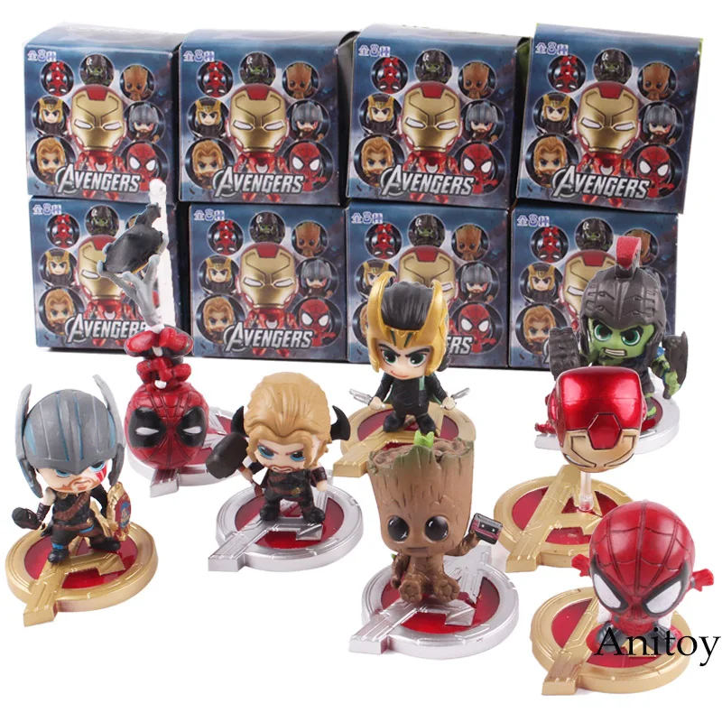 Marvel Action Figure Marvel Comic Spider-Man Spiderman Hulk Thor Iron Man Loki Baby Tree Figurine Toy 8pcs/set 4cm
Marvel Action Figure Marvel Comic Spider-Man Spiderman Hulk Thor Iron Man Loki Baby Tree Figurine Toy 8pcs/set 4cm