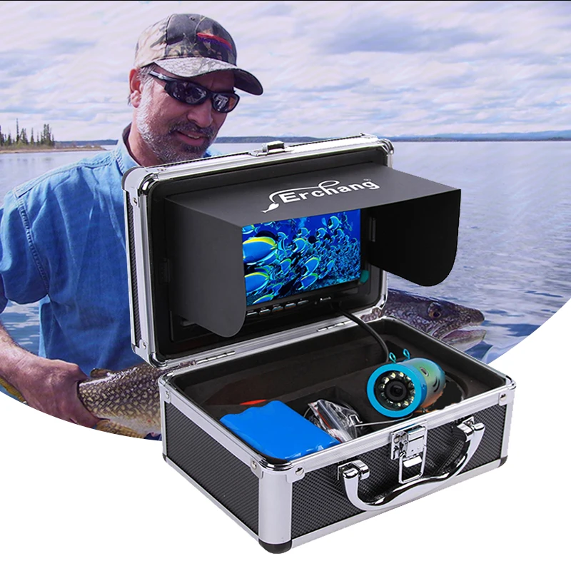 Erchang 7" 1000TVL Fish Finder Underwater Ice Fishing Camera Video Underwater Camera 12pcs infrared+12pcs White Lamp Fishfinder
Erchang 7" 1000TVL Fish Finder Underwater Ice Fishing Camera Video Underwater Camera 12pcs infrared+12pcs White Lamp Fishfinder