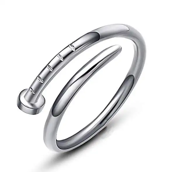 CJZBLXLX04117S925 sterling silver ring Korean version comes from the same star Fashion men and women with the same nail ring
CJZBLXLX04117S925 sterling silver ring Korean version comes from the same star Fashion men and women with the same nail ring