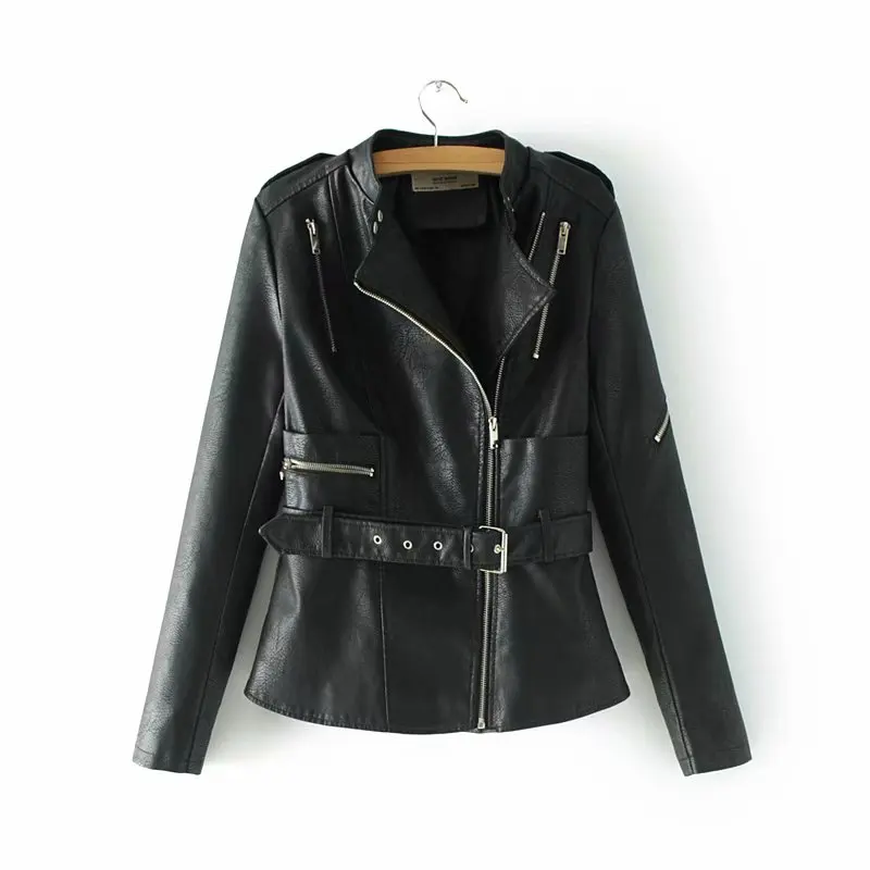 New Arrival Adjustable Waist Faux Leather Jackets Black Women Outwear Coats Autumn Winter Clothes for Ladies HIgh Street
New Arrival Adjustable Waist Faux Leather Jackets Black Women Outwear Coats Autumn Winter Clothes for Ladies HIgh Street