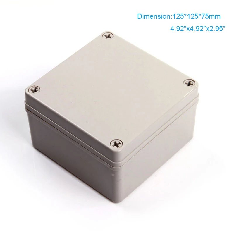 Free shipping 125*125*75mm ip66 Waterproof ABS plastic box Use for Switch Box/Controll Box
Free shipping 125*125*75mm ip66 Waterproof ABS plastic box Use for Switch Box/Controll Box