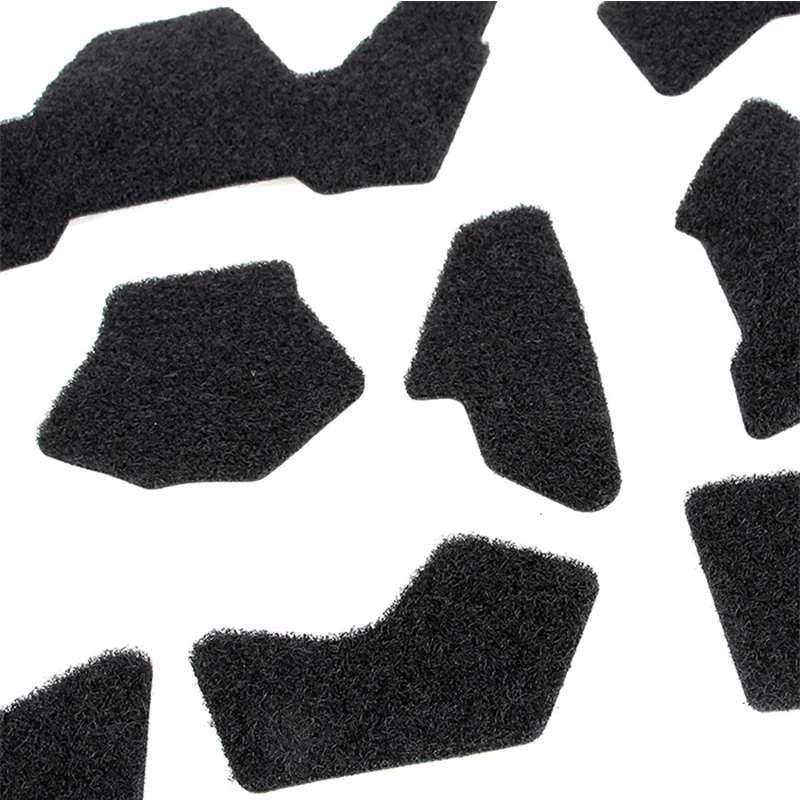 Helmet DIY Magic Tape Sticker 5Pcs Strong Adhesive Helmet Patch Hook Loop Sticker Military Helmet Sticker