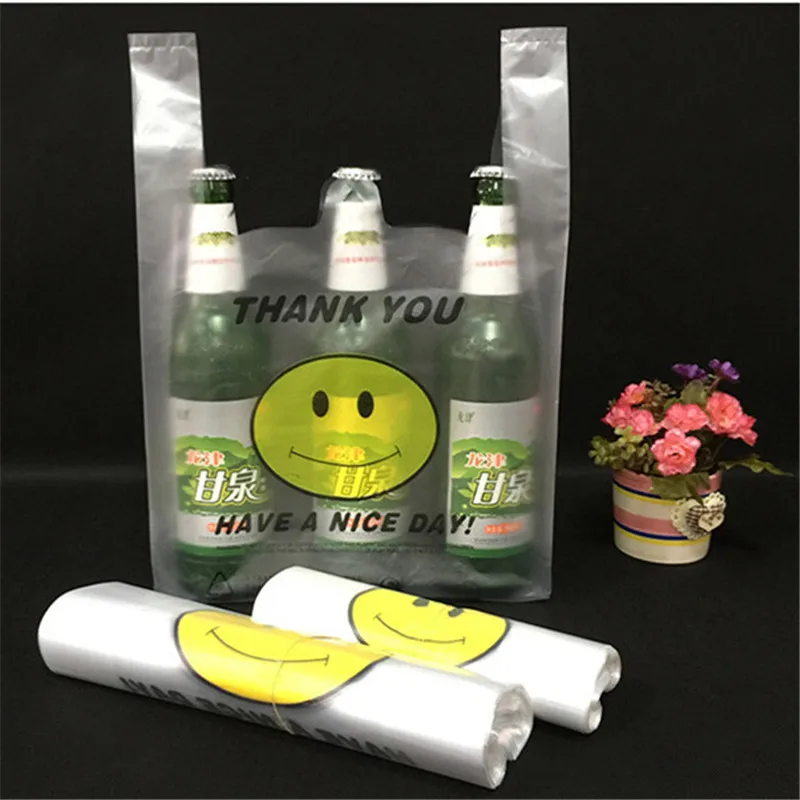 10pcs/lot 20x32cm White Food Grade Transparent PE Plastic Shopping Bag / Vest Shopping Bags / Supermarket Retailing Bags
10pcs/lot 20x32cm White Food Grade Transparent PE Plastic Shopping Bag / Vest Shopping Bags / Supermarket Retailing Bags
