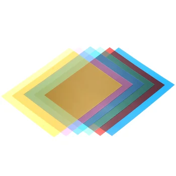 6pcs 25 * 20cm Transparent Lighting 6 Color Correction Gel Sheets Filters Set for Flash Light Speedlite (Red/ Blue/ Green/ etc)
6pcs 25 * 20cm Transparent Lighting 6 Color Correction Gel Sheets Filters Set for Flash Light Speedlite (Red/ Blue/ Green/ etc)