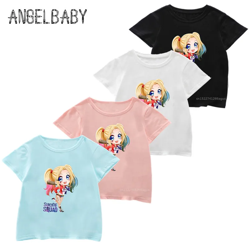 Kids Suicide Squad Harley Quinn Print T shirt Children Summer Short Sleeve Tops Boys and Girls Cartoon Funny T-shirt,2425A
Kids Suicide Squad Harley Quinn Print T shirt Children Summer Short Sleeve Tops Boys and Girls Cartoon Funny T-shirt,2425A