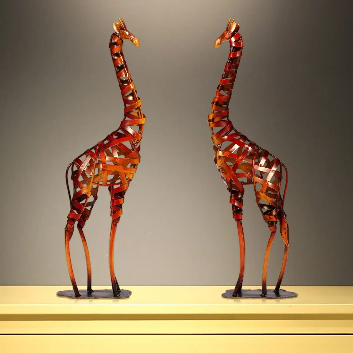 TOOARTS Metal Sculpture Iron braided Giraffe Home Furnishing Articles Handicrafts
TOOARTS Metal Sculpture Iron braided Giraffe Home Furnishing Articles Handicrafts