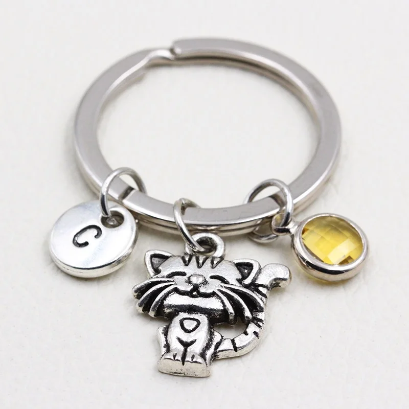 2019 New I Love Smile Cat Keychains/Birthstone Keychain/Personalized A to Z Letters Key Chain/Sister Gift/Girlfriend Gift
2019 New I Love Smile Cat Keychains/Birthstone Keychain/Personalized A to Z Letters Key Chain/Sister Gift/Girlfriend Gift
