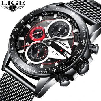 LIGE Fashion Quartz Sport Watch Men Ultra-Thin Mesh Belt Clock Mens Watches Top Brand Luxury Waterproof Watch Relogio Masculino
LIGE Fashion Quartz Sport Watch Men Ultra-Thin Mesh Belt Clock Mens Watches Top Brand Luxury Waterproof Watch Relogio Masculino