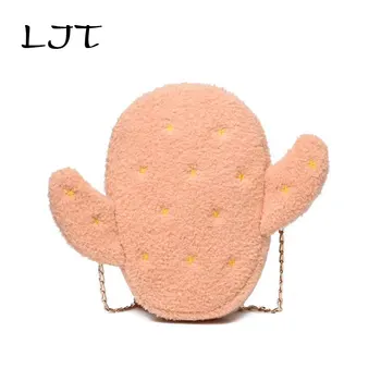 LJT Woman Plush Cactus Small Bag Female 2019 Korean Ladies Hairy Shoulder Messenger Bag for Girls Embroidery sac main femme 
LJT Woman Plush Cactus Small Bag Female 2019 Korean Ladies Hairy Shoulder Messenger Bag for Girls Embroidery sac main femme
