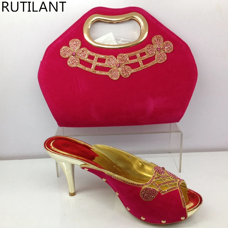New African Women Wedding Shoes and Bag Set Shoes Woman High Heel Elegant Luxury Women Shoes Decorated with Rhinestone Elegant
New African Women Wedding Shoes and Bag Set Shoes Woman High Heel Elegant Luxury Women Shoes Decorated with Rhinestone Elegant