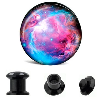 Wholesale Ear Gauge Plugs Pink Space Nebula Acrylic Screw Fit Flesh Tunnel Eyelet Body Piercing Jewelry 6mm-25mm AW40326
Wholesale Ear Gauge Plugs Pink Space Nebula Acrylic Screw Fit Flesh Tunnel Eyelet Body Piercing Jewelry 6mm-25mm AW40326
