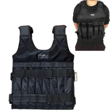 20кг/50кг загружаемый утяжеленный жилет для бокса тренировочное оборудование для тренировки фитнеса Регулируемый жилет куртка Песочная оде...(China)