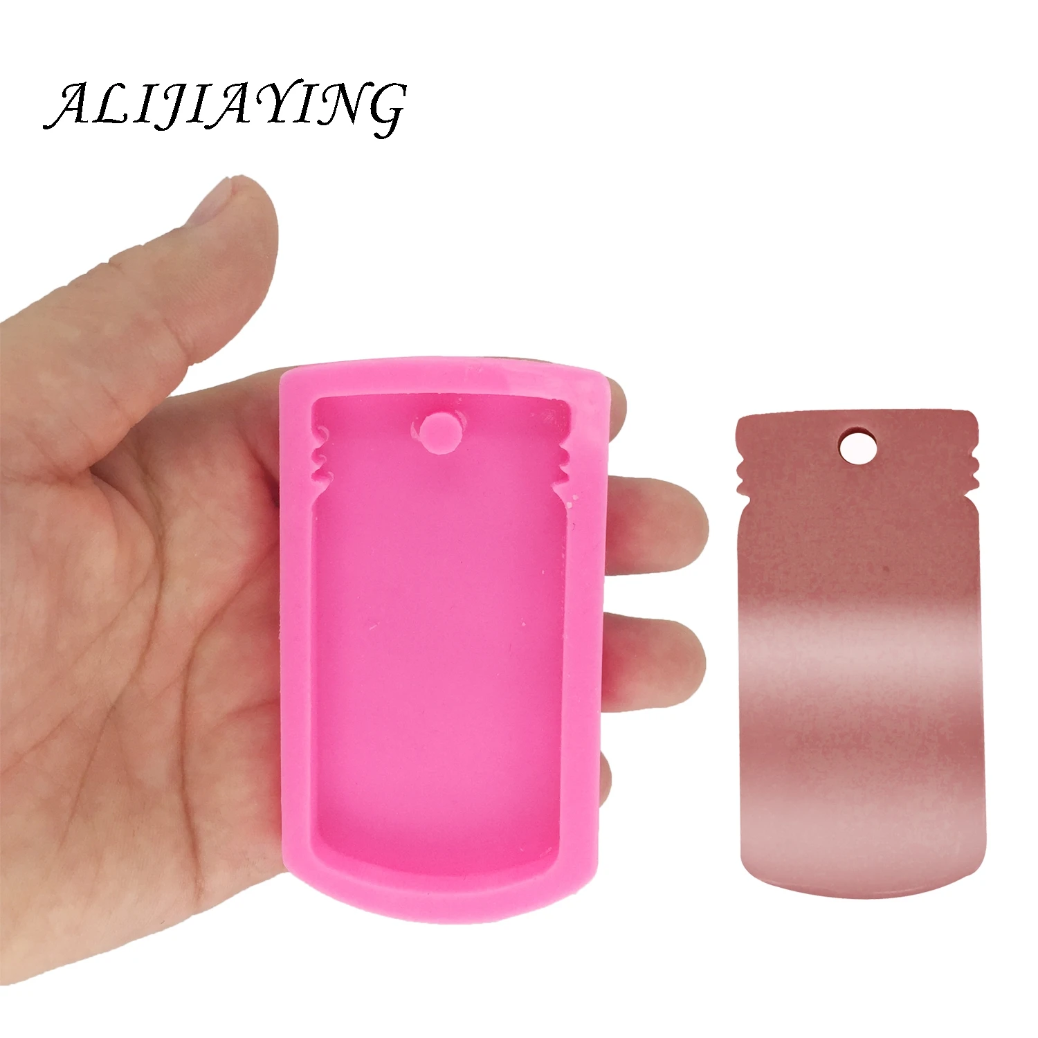 Shiny DIY mason Jar shape silicone mold for keychains Resin Mold for 3D crafts tools DY0052
Shiny DIY mason Jar shape silicone mold for keychains Resin Mold for 3D crafts tools DY0052