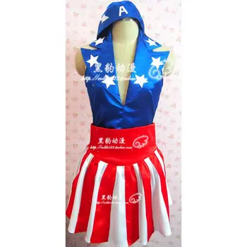 Captain America: The First Avenger USO Dancer Dress Outfit Clothing Halloween Party Cosplay Costume H020
Captain America: The First Avenger USO Dancer Dress Outfit Clothing Halloween Party Cosplay Costume H020