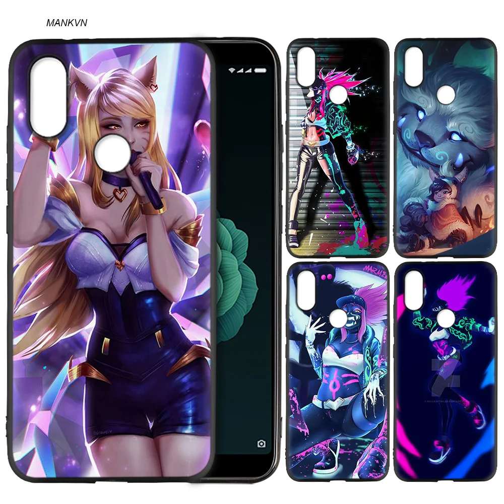 Silicone Soft Case Cover for Xiaomi A2 Lite A1 Redmi S2 Note 5 Plus 6 6A 4 4X Pro Poco F1 kda kaisa Ahri akali Evelynn
Silicone Soft Case Cover for Xiaomi A2 Lite A1 Redmi S2 Note 5 Plus 6 6A 4 4X Pro Poco F1 kda kaisa Ahri akali Evelynn